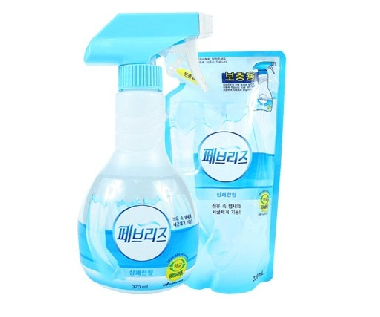 Xịt khử mùi đa năng màu xanh Febreze 370ml + 320ml 페브리즈용기.리필